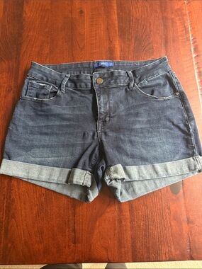 Apt 9 Dark Blue Rolled Hem Women’s Denim Shorts